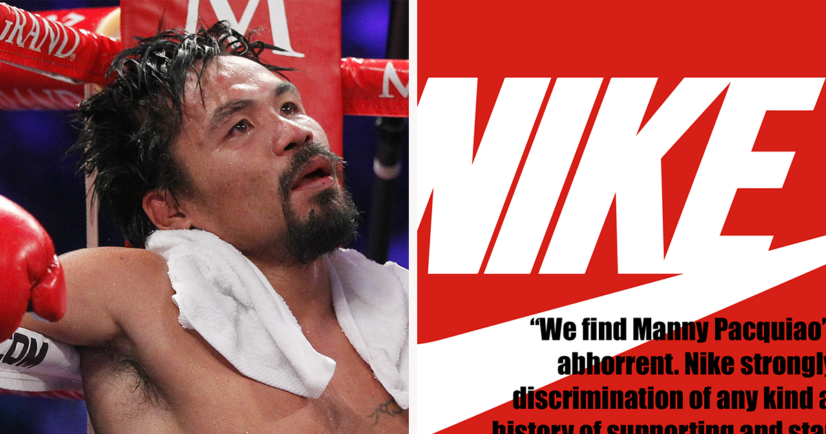 Nike Drops Manny Pacquiao After Anti Gay Comments ATTN