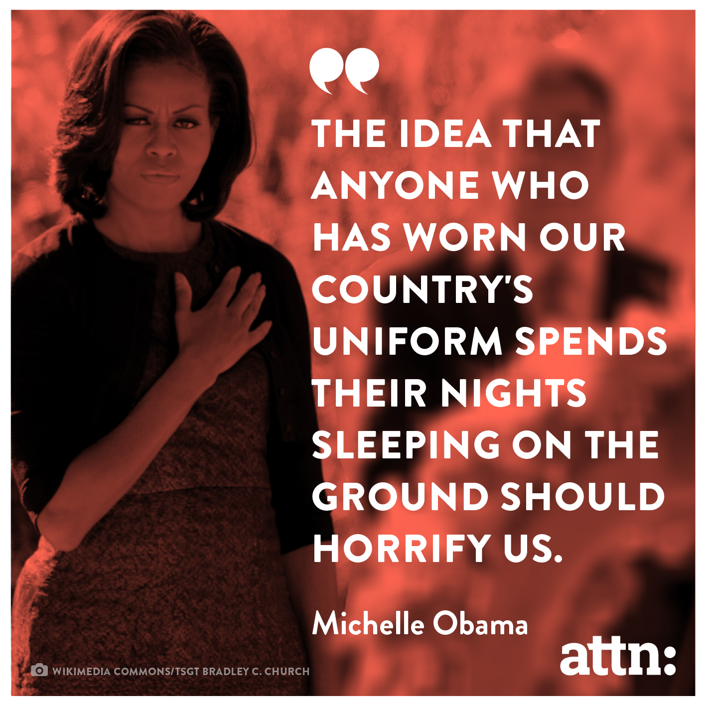 Michelle Obama on Veterans