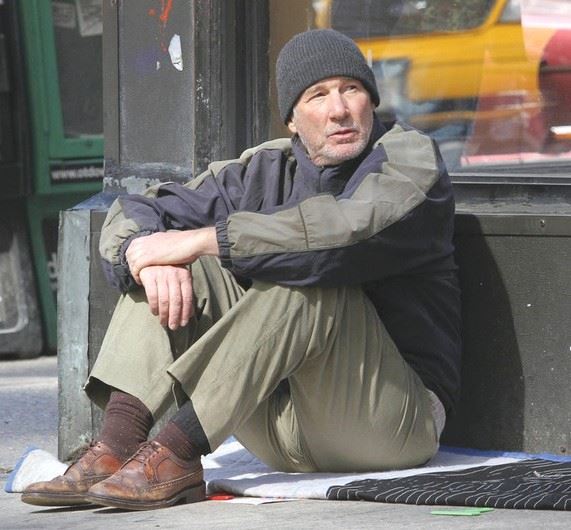 Richard Gere Homeless in New York