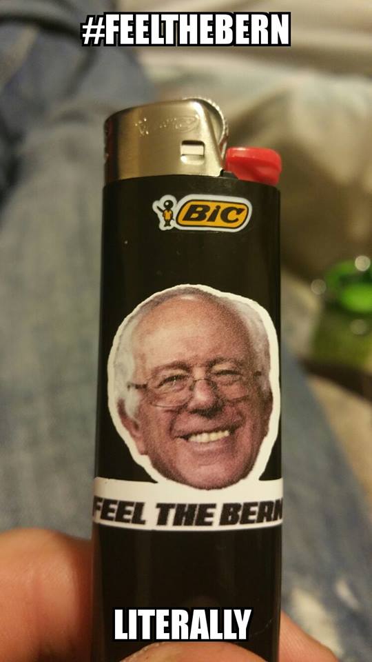 Bernie Sanders lighter