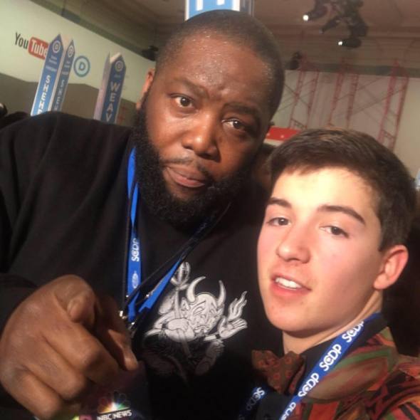 Louis Shenker and Killer Mike at the democratic debate