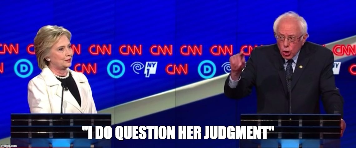 Democratic Debate Judgment Question