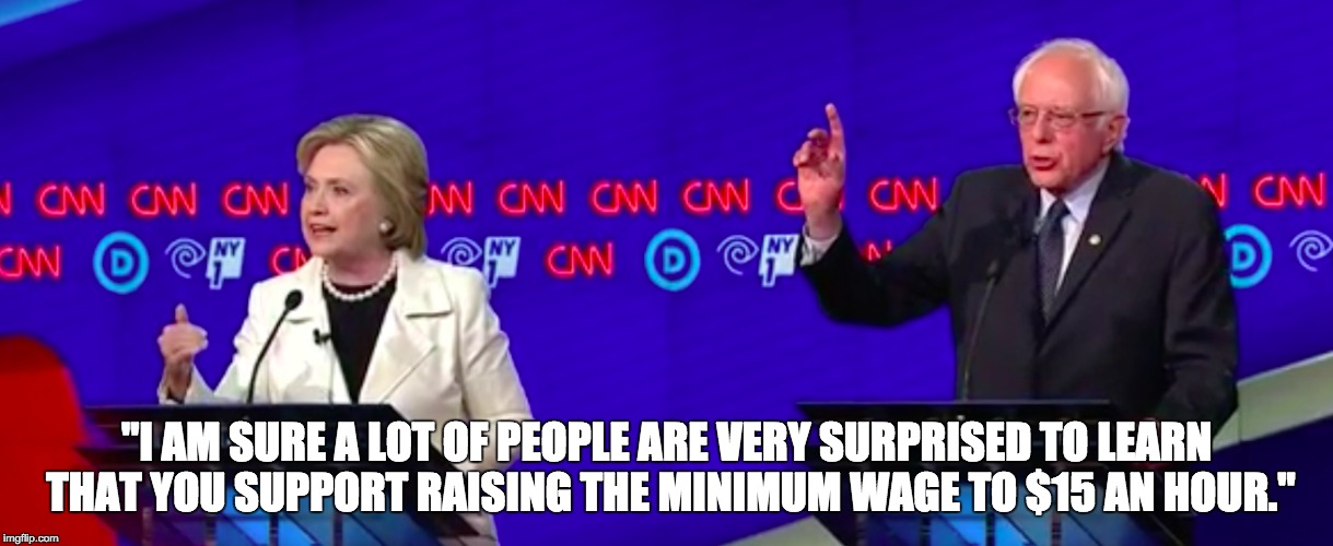 Sanders Clinton Minimum Wage