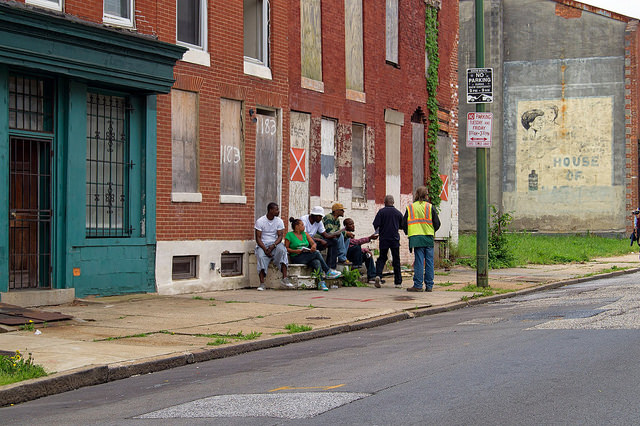   A march from Baltimore to DC in 2013 to protest poverty, low wages, and to fight for worker's rights.