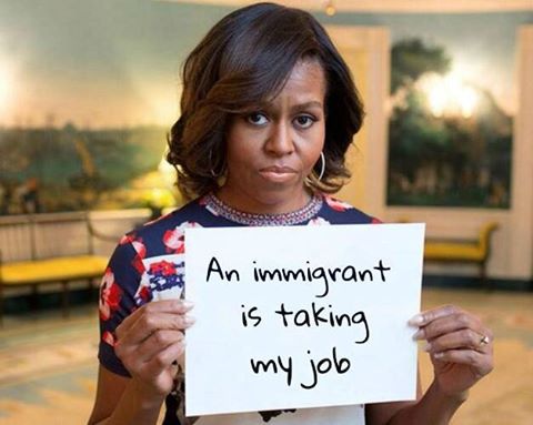 This is the fake viral photo of Michelle Obama. 