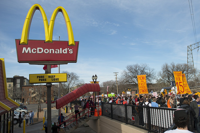 Fight for $15 Protest at a McDonald's 