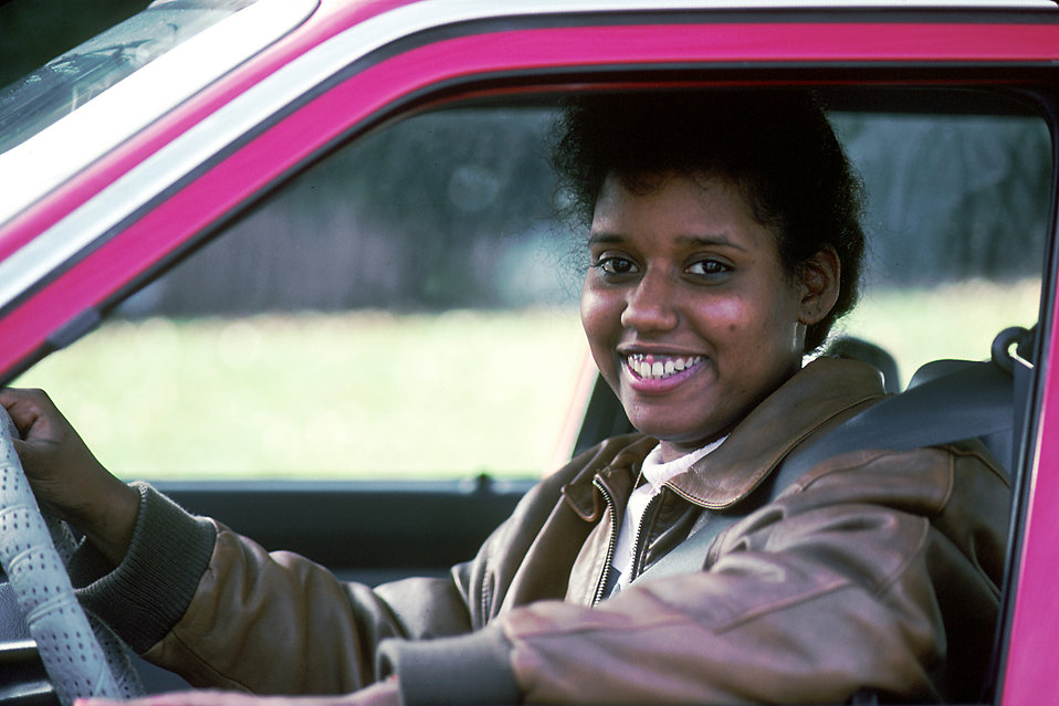 woman driving