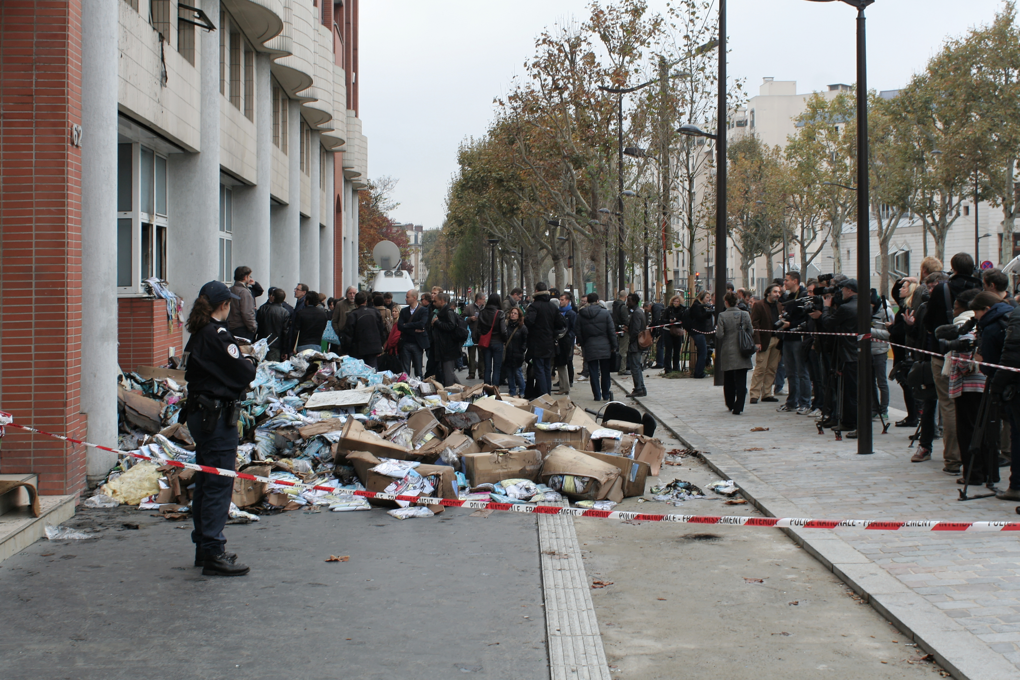 Charlie Hebdo terrorist attack aftermath in 2011