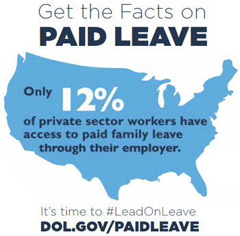 Only 12 percent of private-sector workers get paid parental leave though their jobs. 