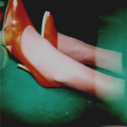 A woman's shoes. 