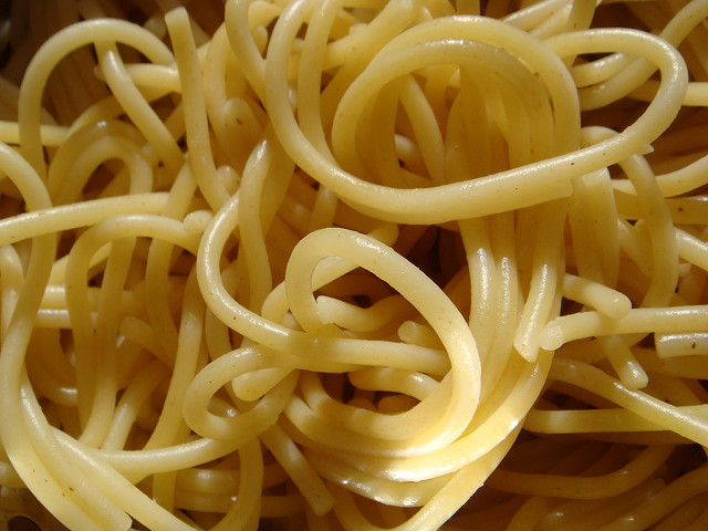 A plate of spaghetti