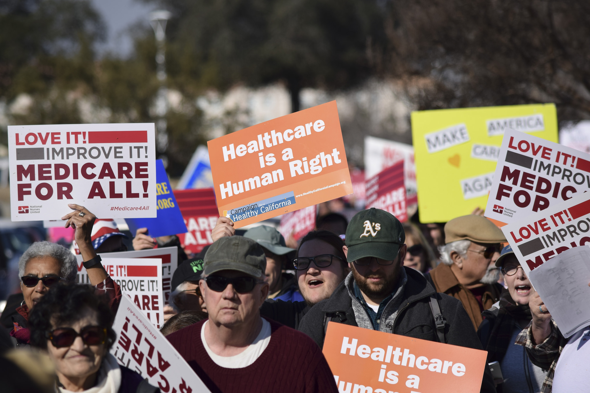 healthcare protest