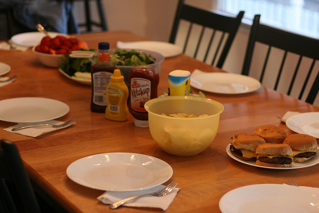 A family meal. 