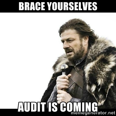  "Brace Yourselves, Audit is Coming"