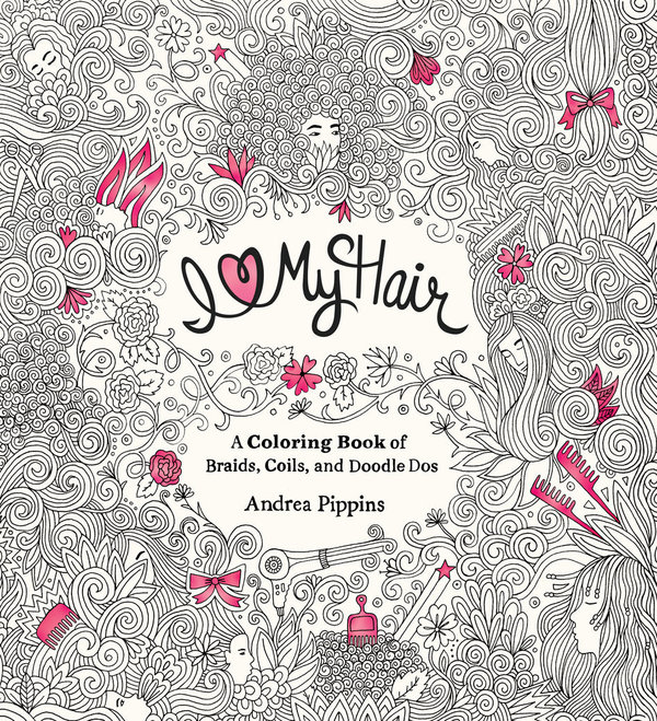 I Heart My Hair coloring book