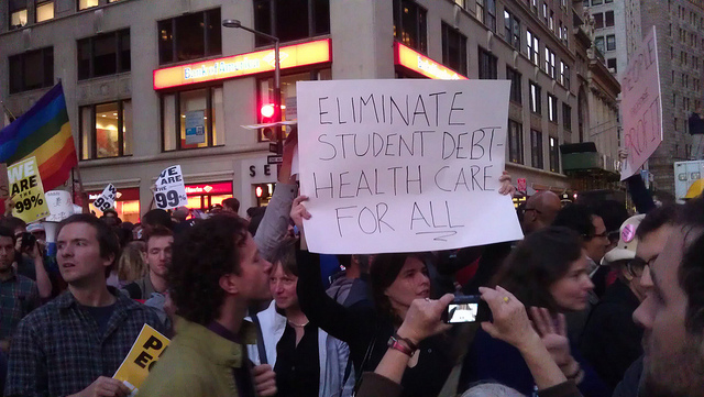 Student Loans Protester