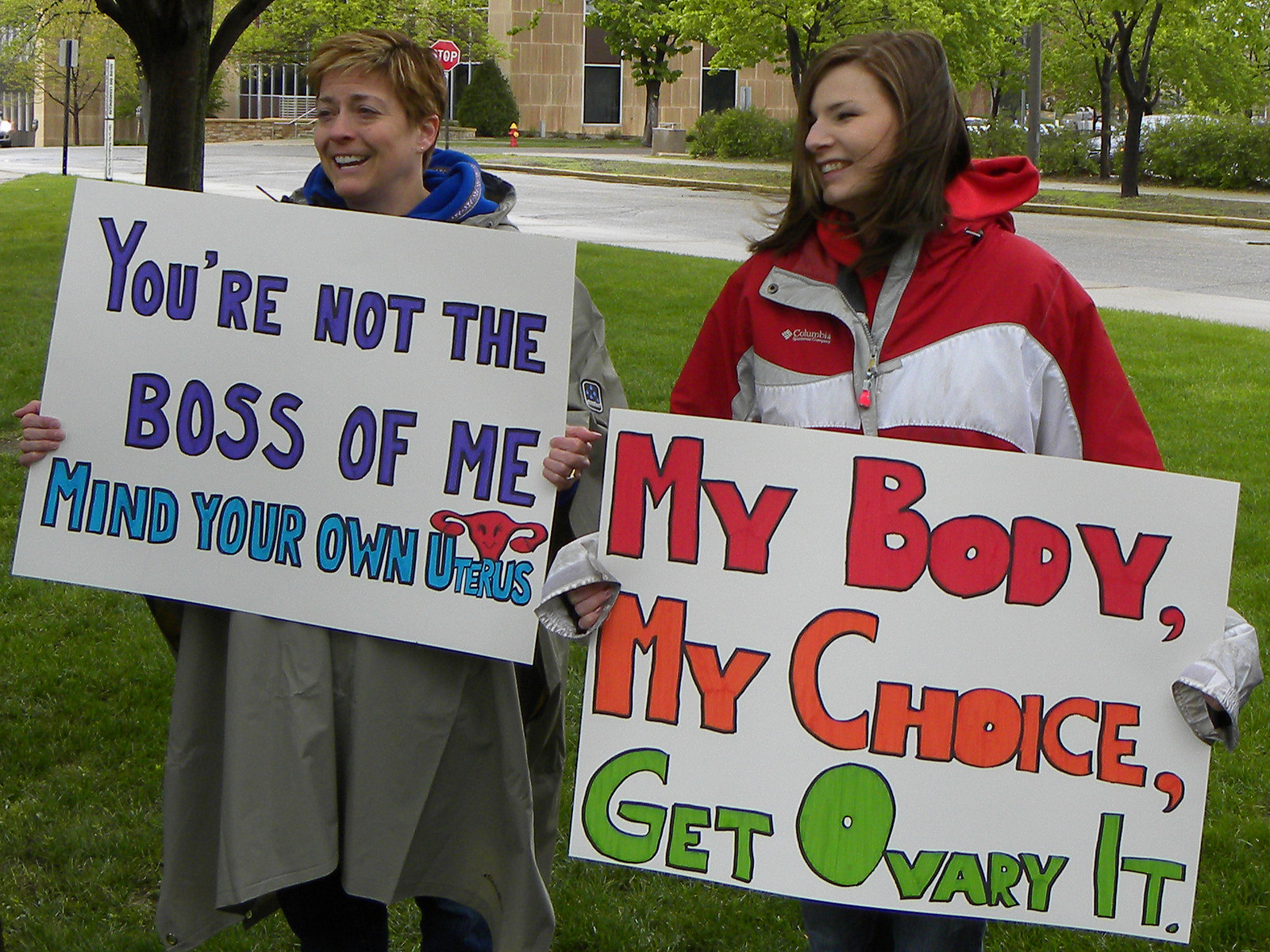 abortion protest signs