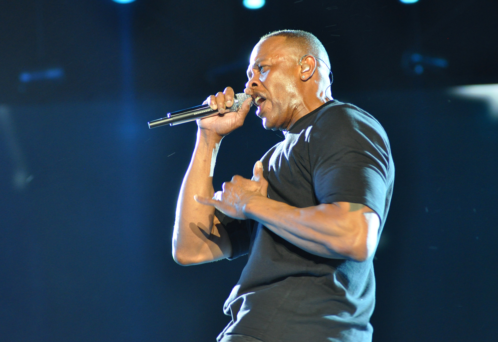 Dr. Dre performing at coachella
