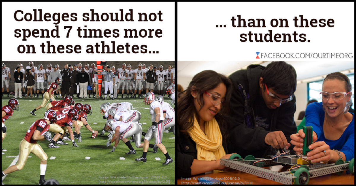 Colleges shouldn&#039;t spend 7x more on student-athletes than on students