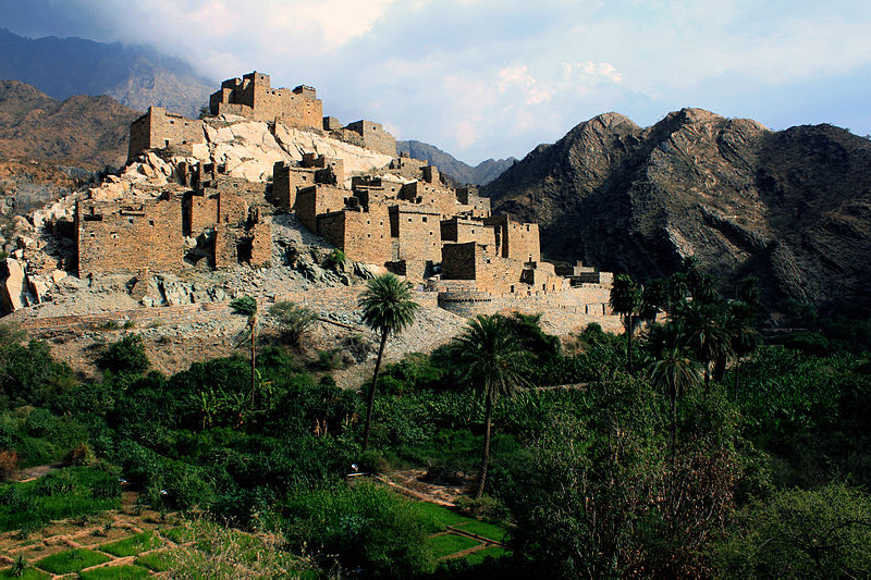 Saudi Arabian village