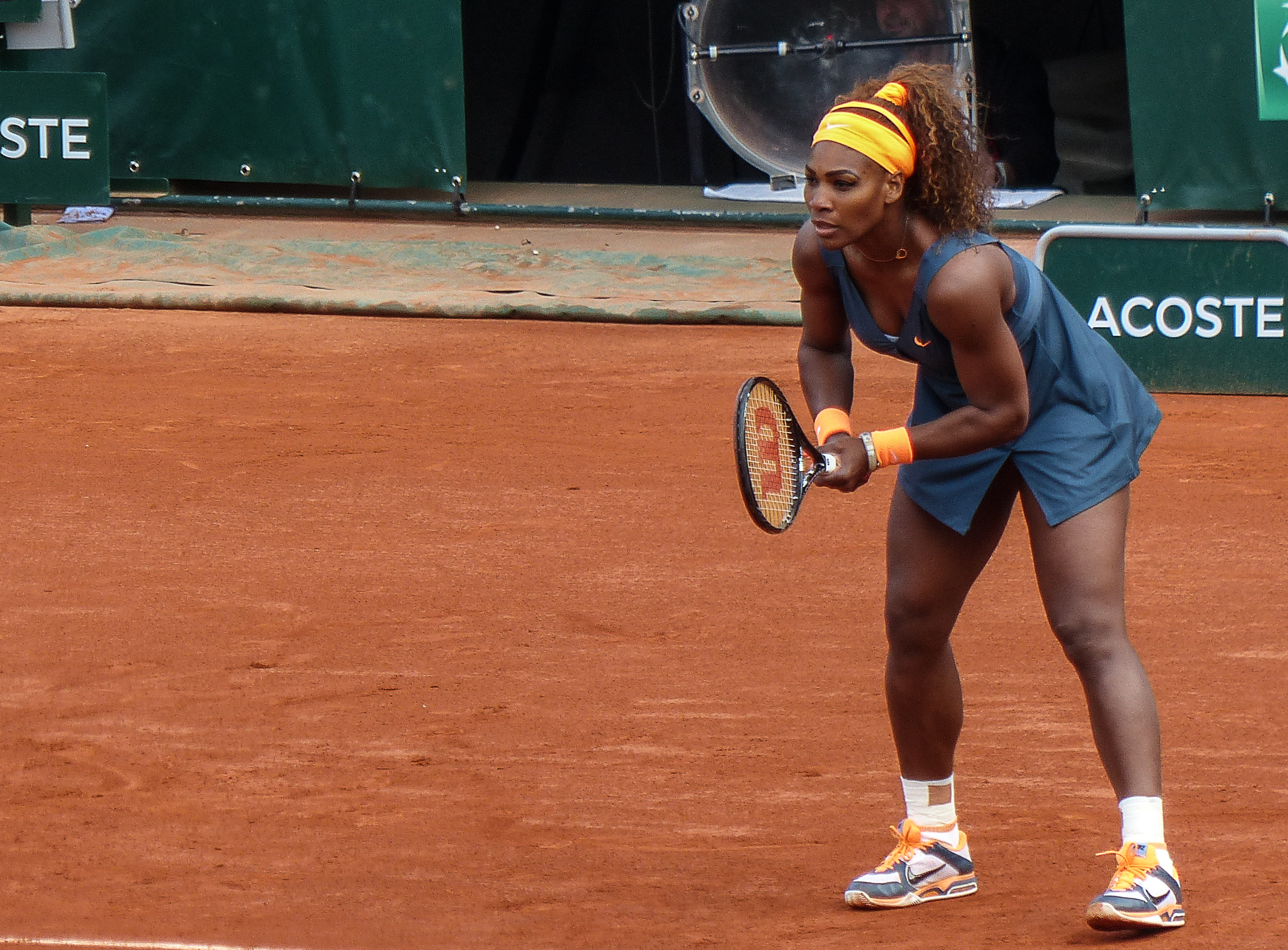 Serena Williams competing in France