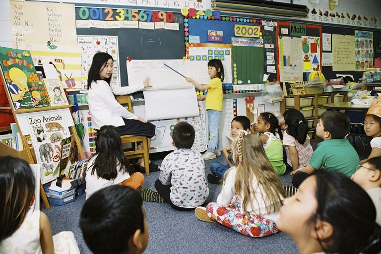 students in a classroom