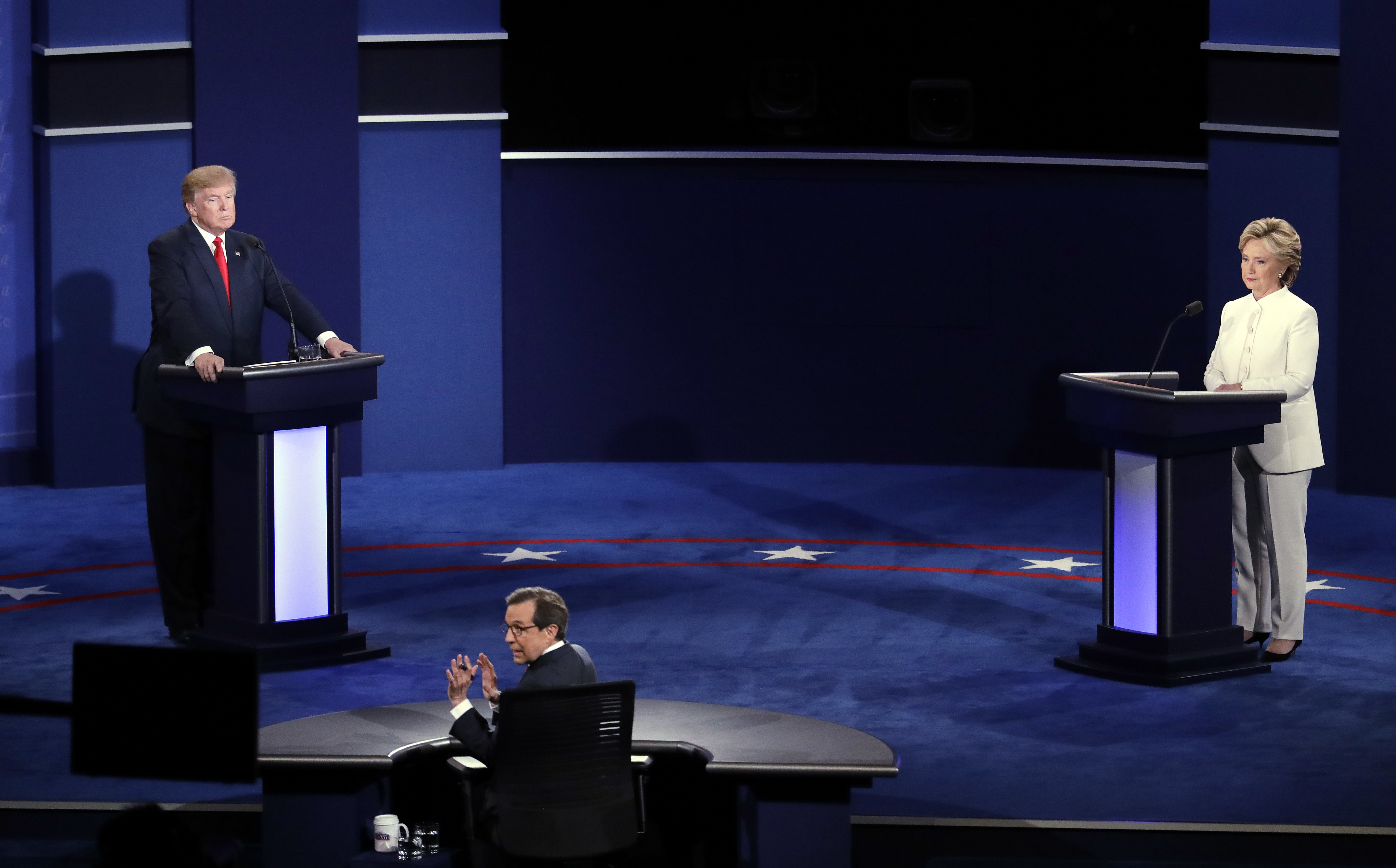 Trump and Clinton at third presidential debate