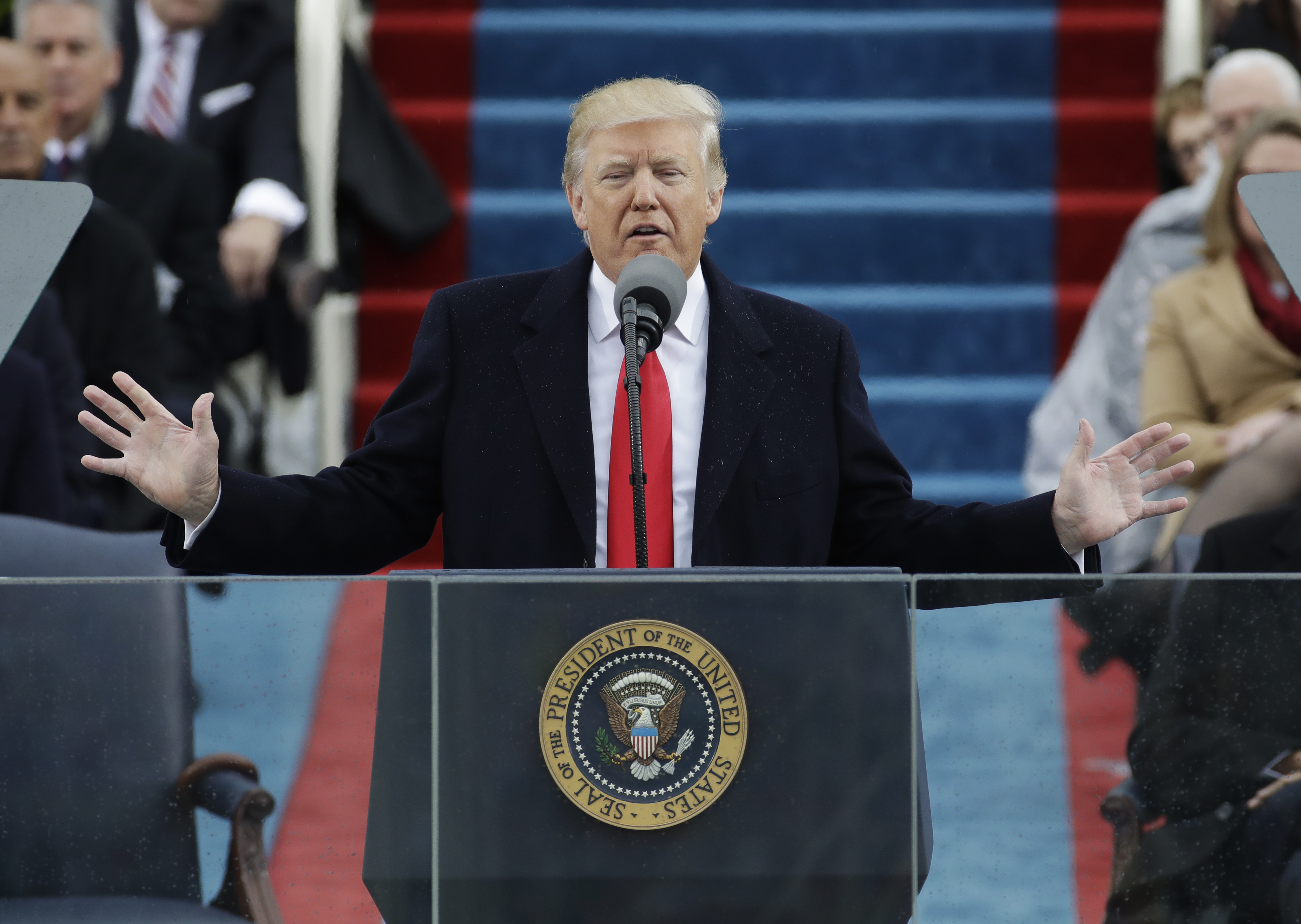 trump at inaugural 