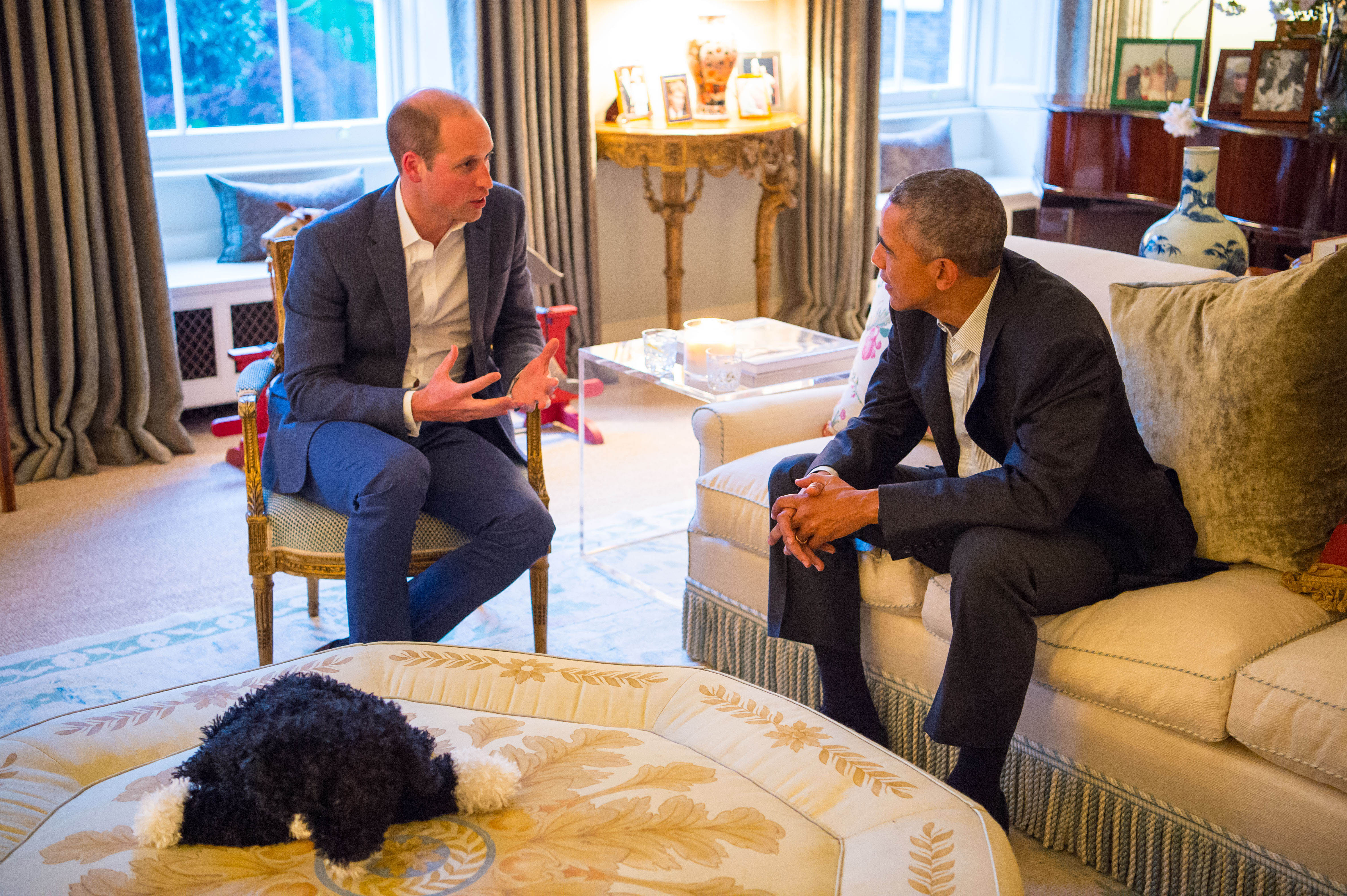 Prince William and President Obama