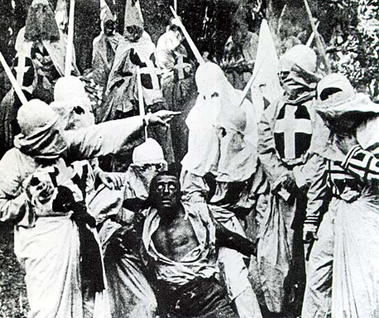 A scene from 1915's "Birth of a Nation."