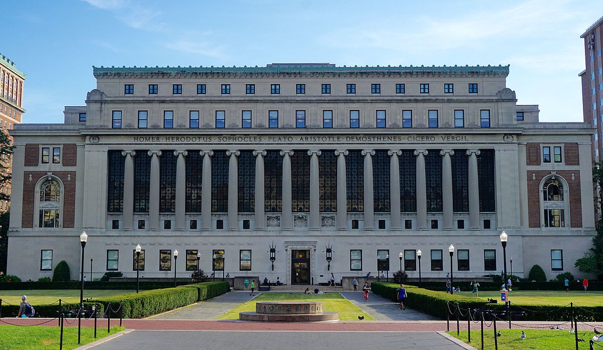 Butler library at Columbia University. 