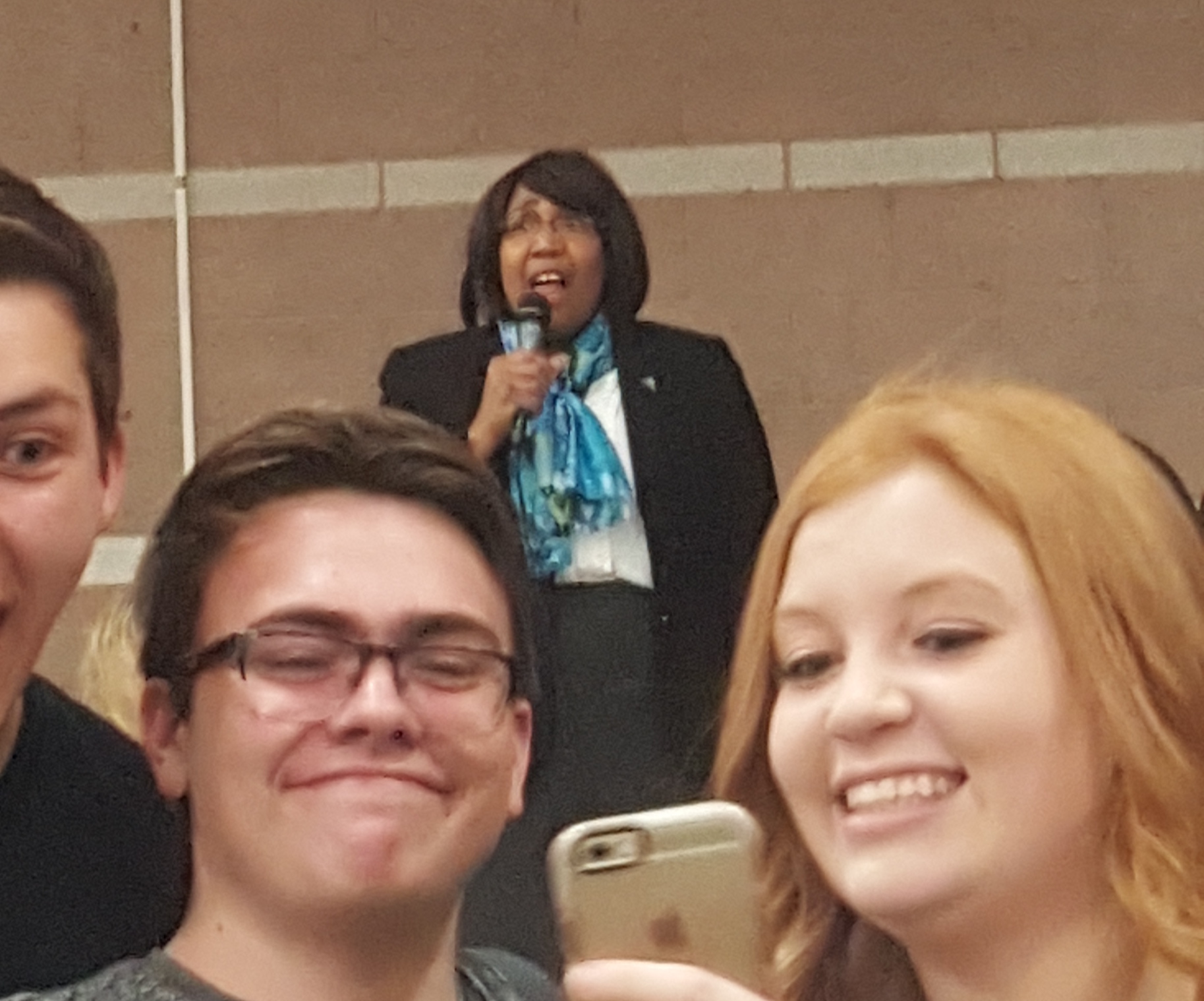 Candy Carson at Caucus Site