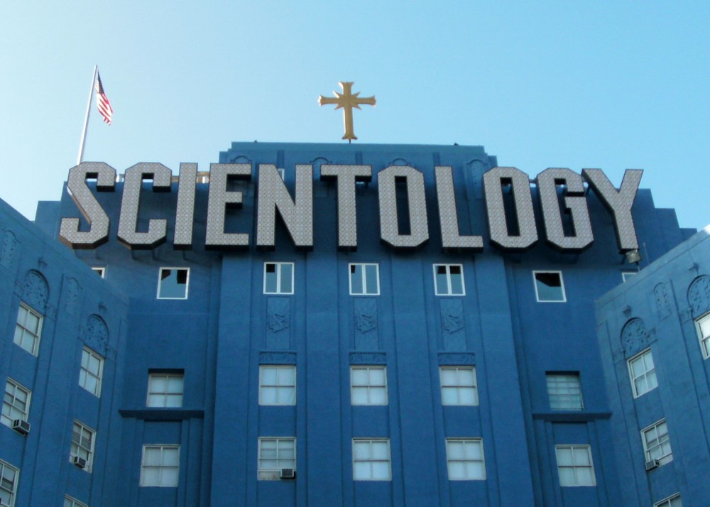 Scientology Big Blue Building on Fountain