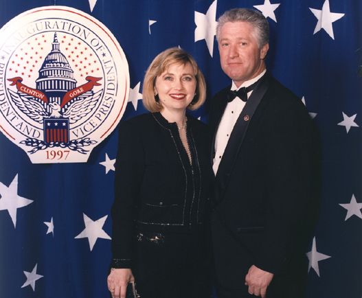 Teresa Barnwell, Pat Rick at the 1997 California Inaugural Ball in DC