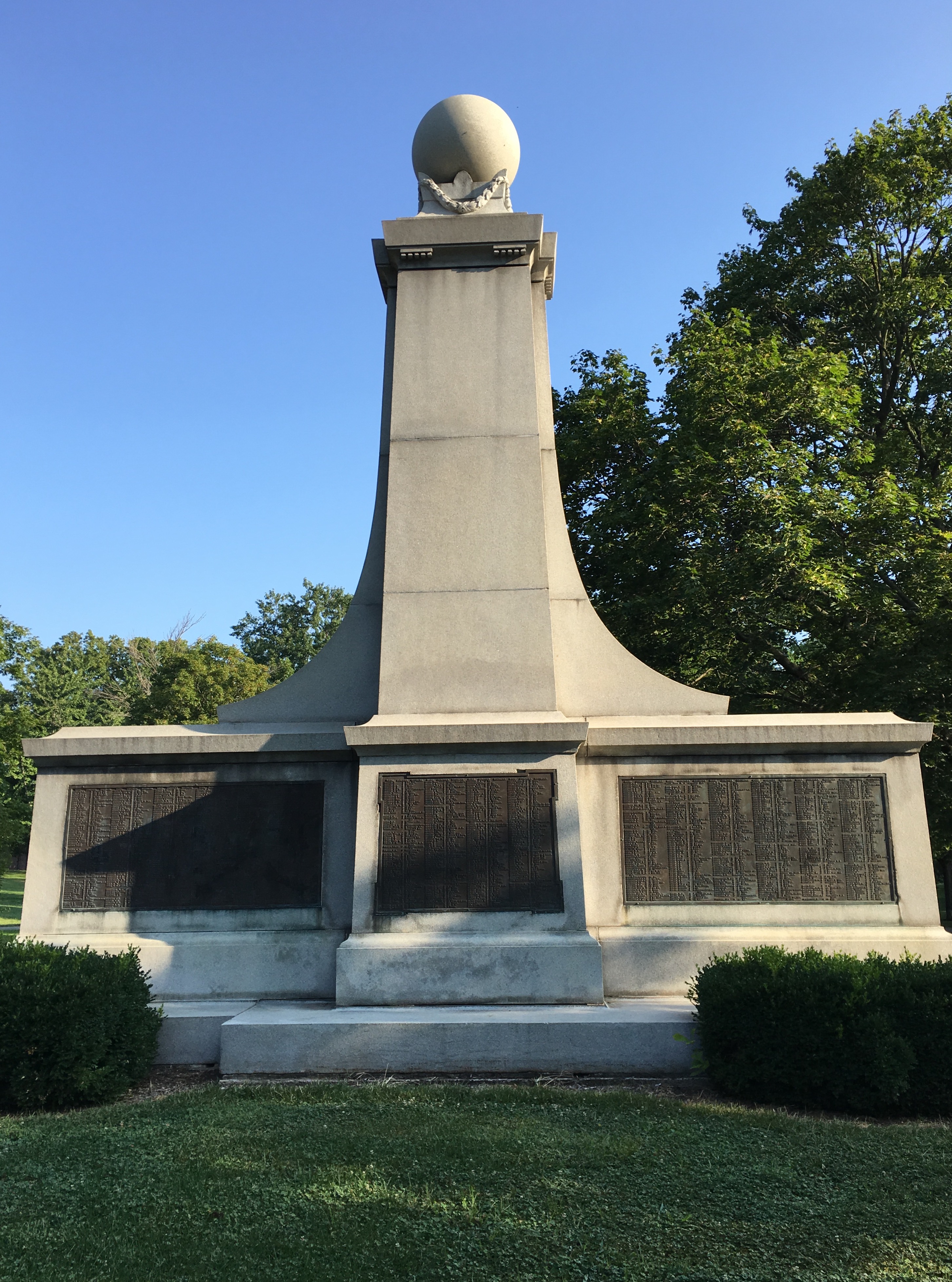 "Confederate Soldiers and Sailors Monument (Indianapolis) in Garfield Park, Indianapolis." 