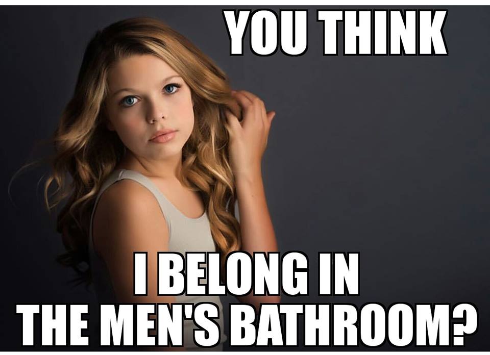 Corey Maison "you think I belong in the men's bathroom?"