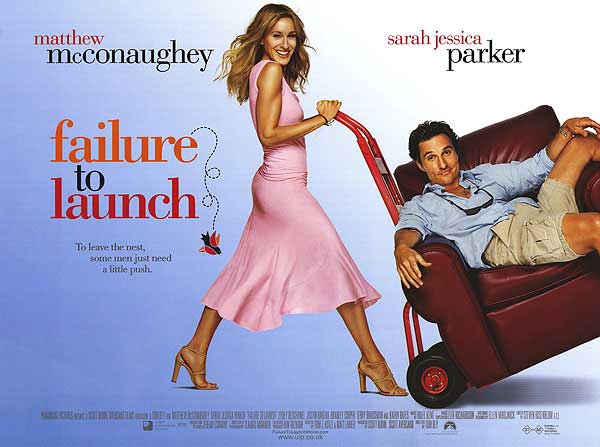 Failure to Launch movie poster with Matthew McConaughey and Sarah Jessica Parker