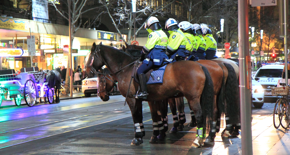 Horse Police Officers