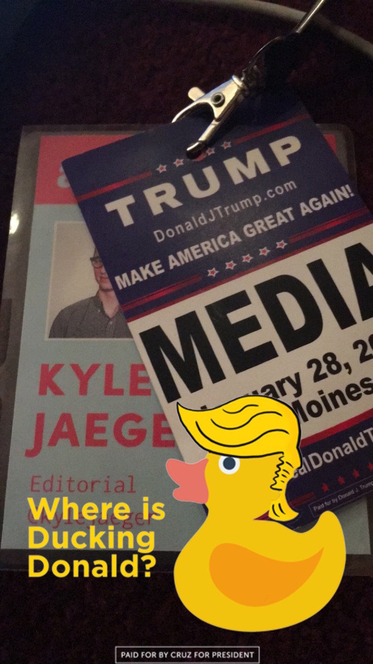 Cruz Mocks Trump With 'Ducking Donald' Snapchat Filter - ATTN: