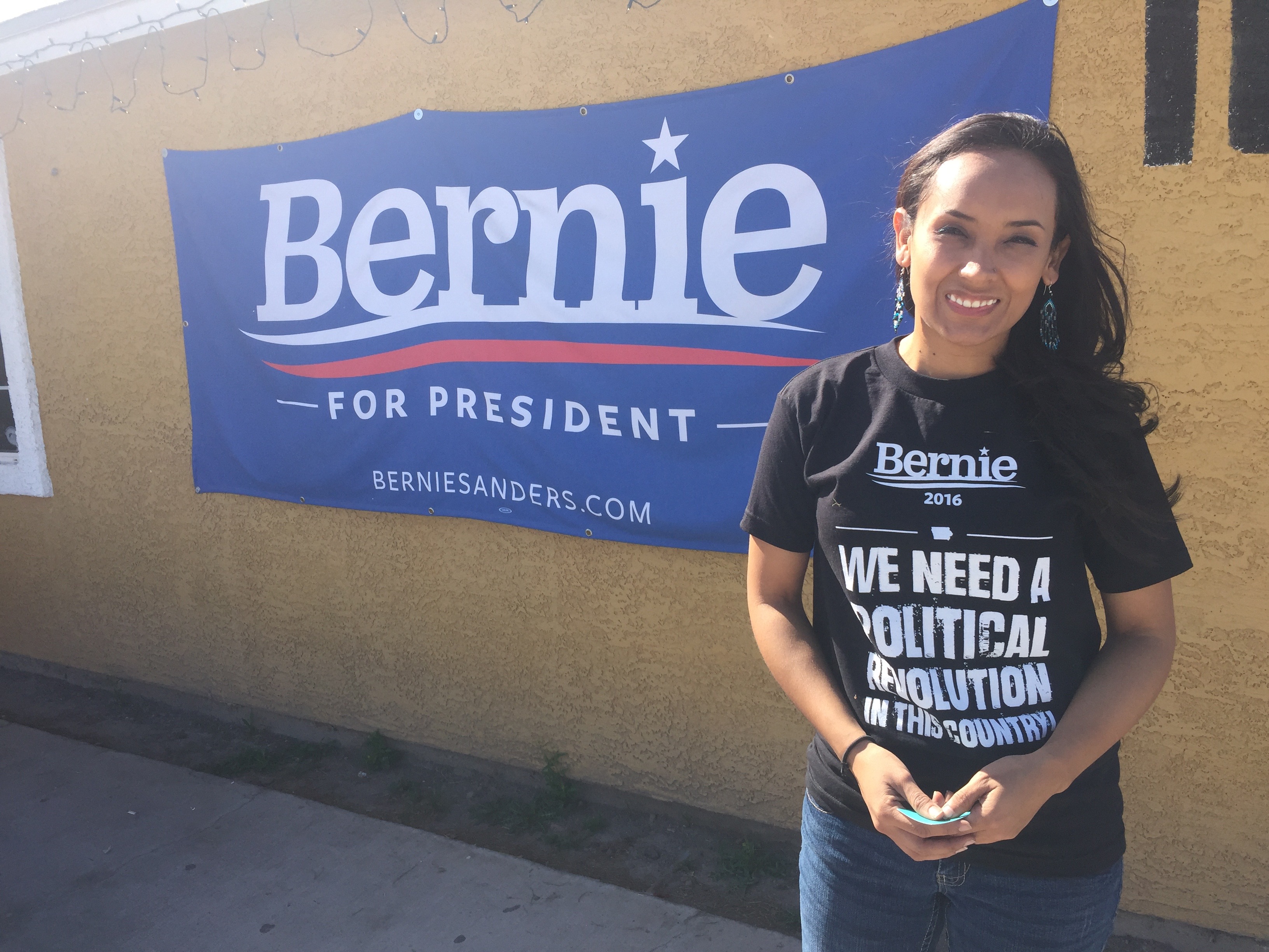 Erika Andiola Bernie Sanders campaign volunteer in Las Vegas