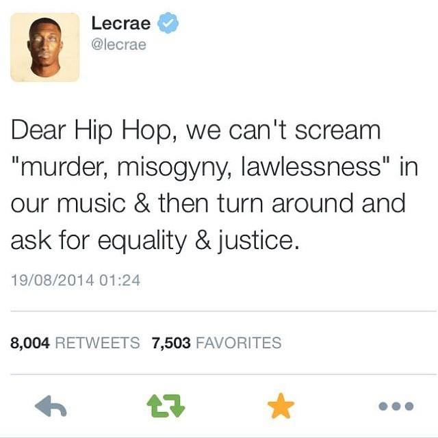 Lecrae Tweet