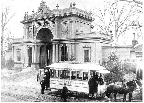An 1883 horsecar in Baltimore