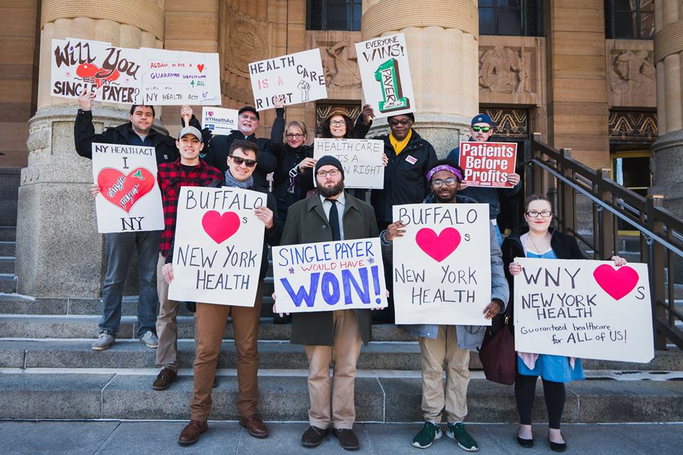 Healthcare protest in Buffalo