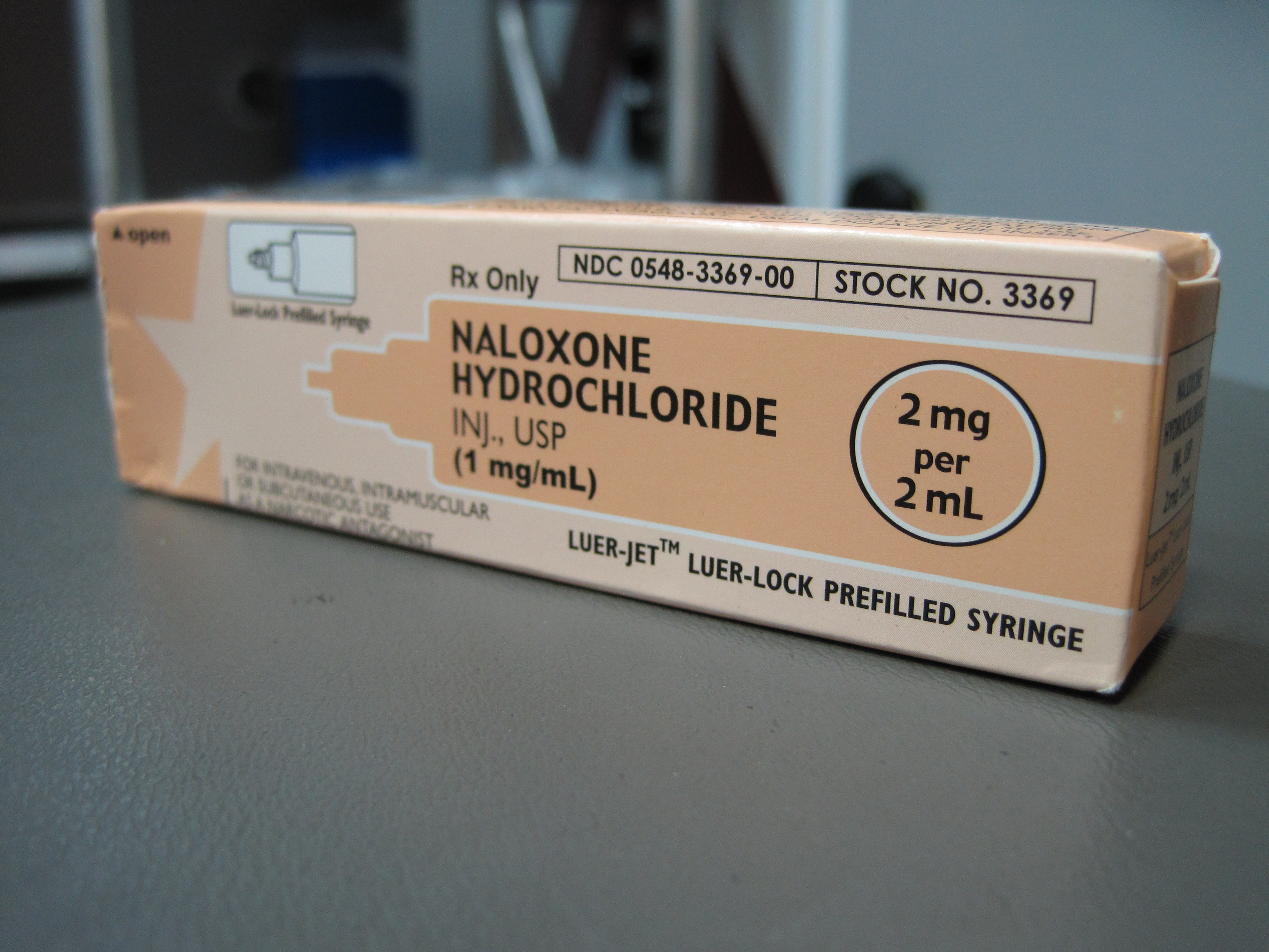 Naloxone hydrochloride. 