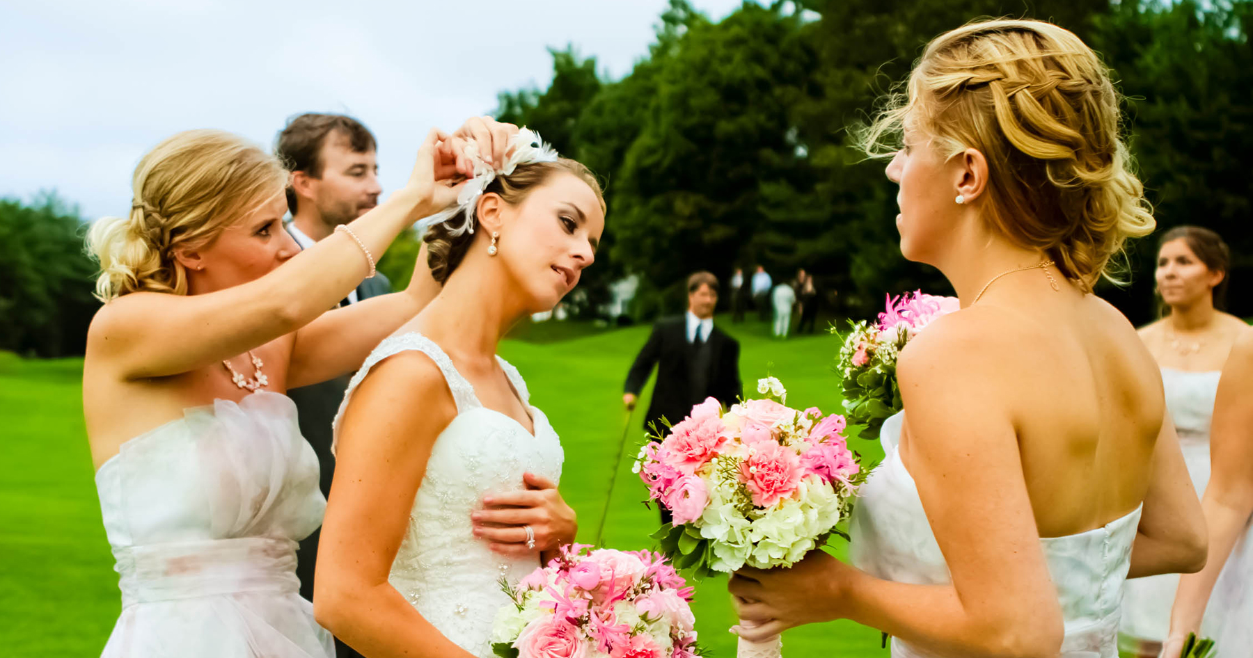 bride at a wedding