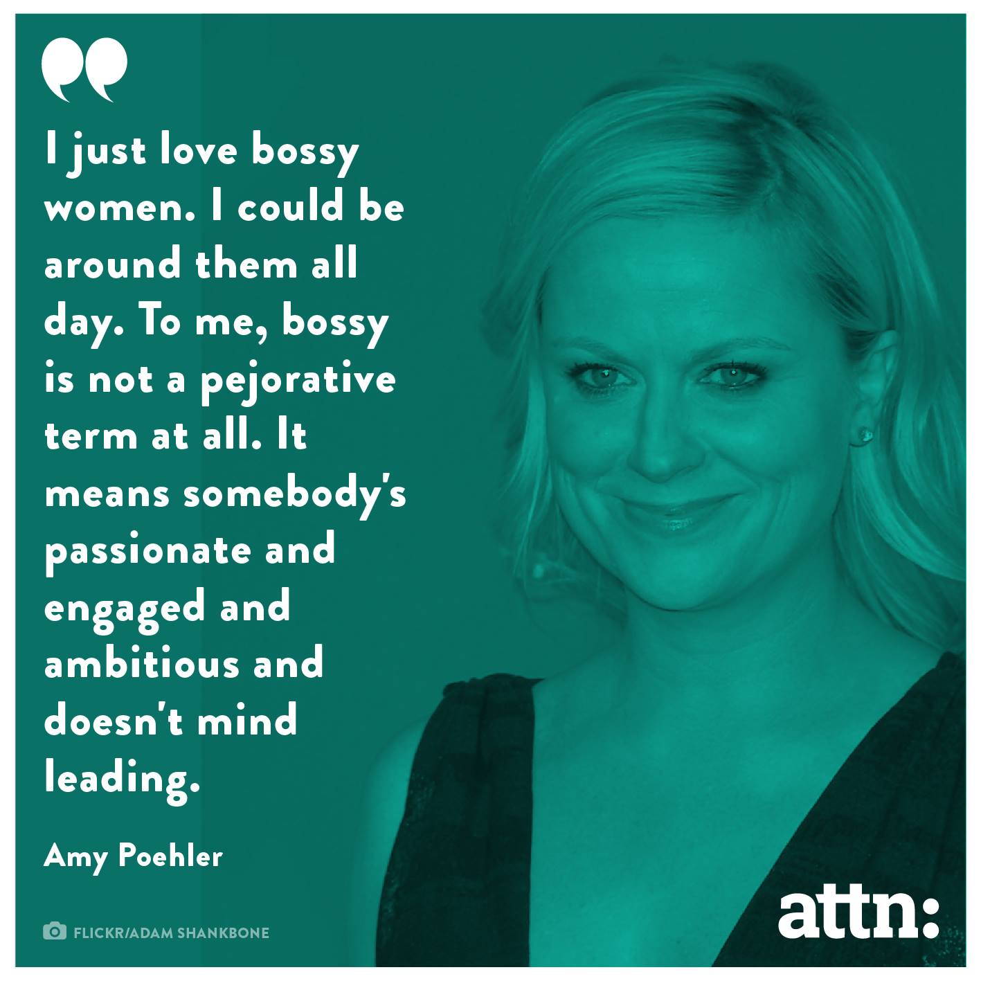 A boss quote from Amy Poehler's Smart Girls.