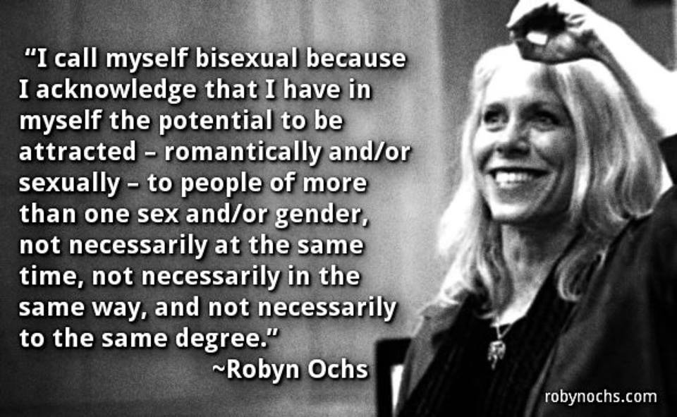 Robin Ochs' on her bisexuality