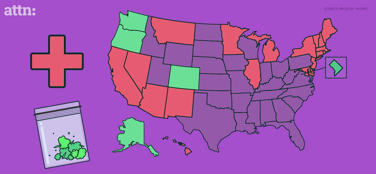 Marijuana Legalization Map