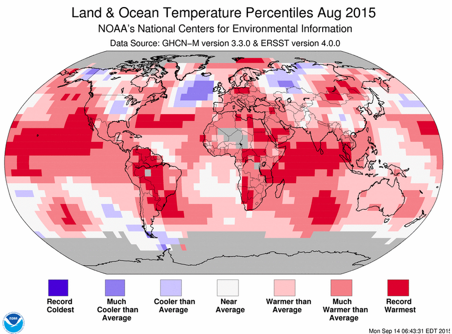 August 2015 Global Climate Report