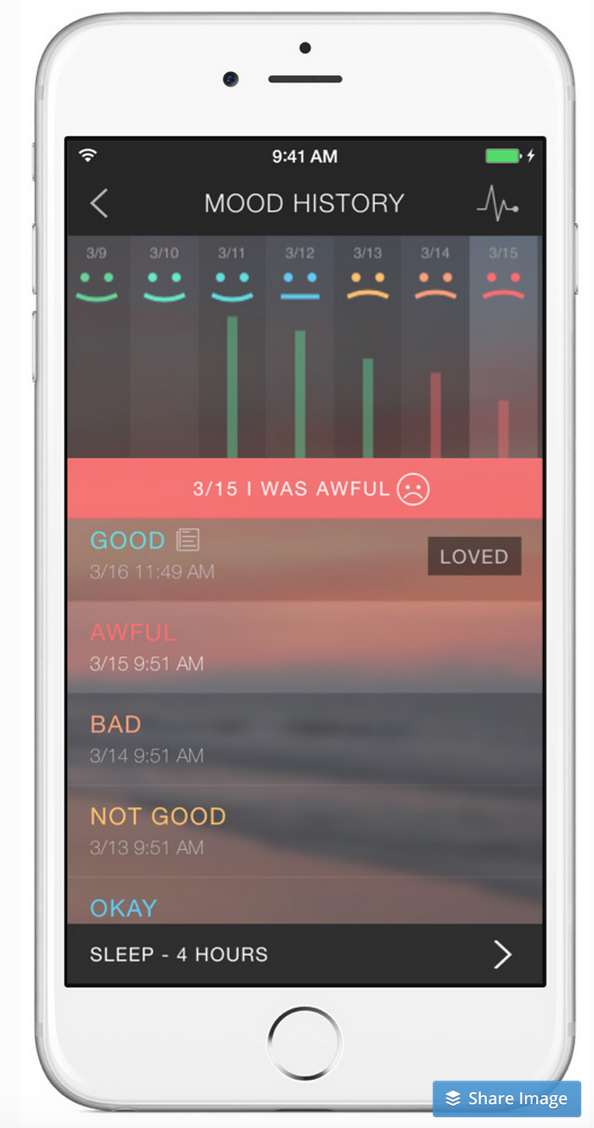 Pacifica Anxiety App Screenshot